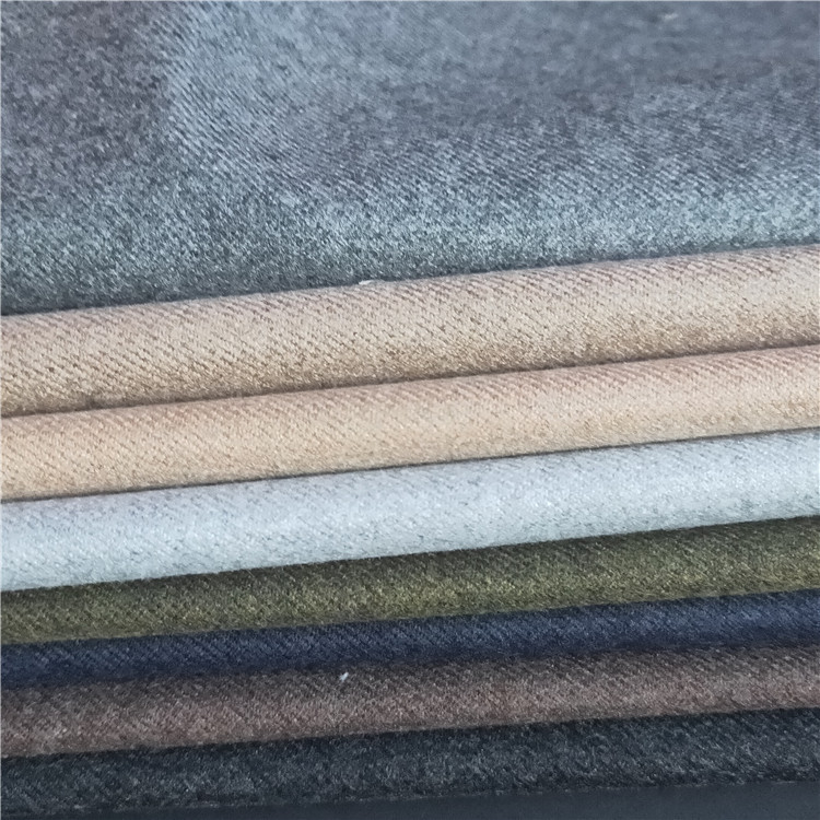 新品tr斜纹磨毛弹力面料加厚抓毛布秋冬男女休闲裤西装面料