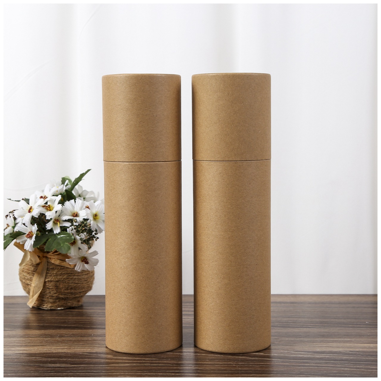 烫金uv纸管圆筒厂家 直销定制精油护肤品纸罐圆筒 可印刷logo