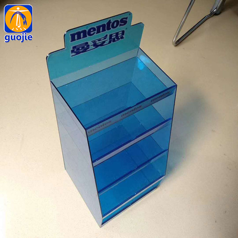 雪弗板饮料架超市小酒陈列架pvc雪弗板化妆品展示架试吃盒