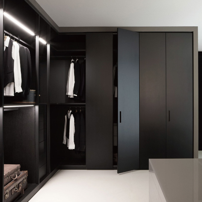 现代轻奢开放式全屋整体衣柜定制开放式衣帽间衣橱卧室家居定做