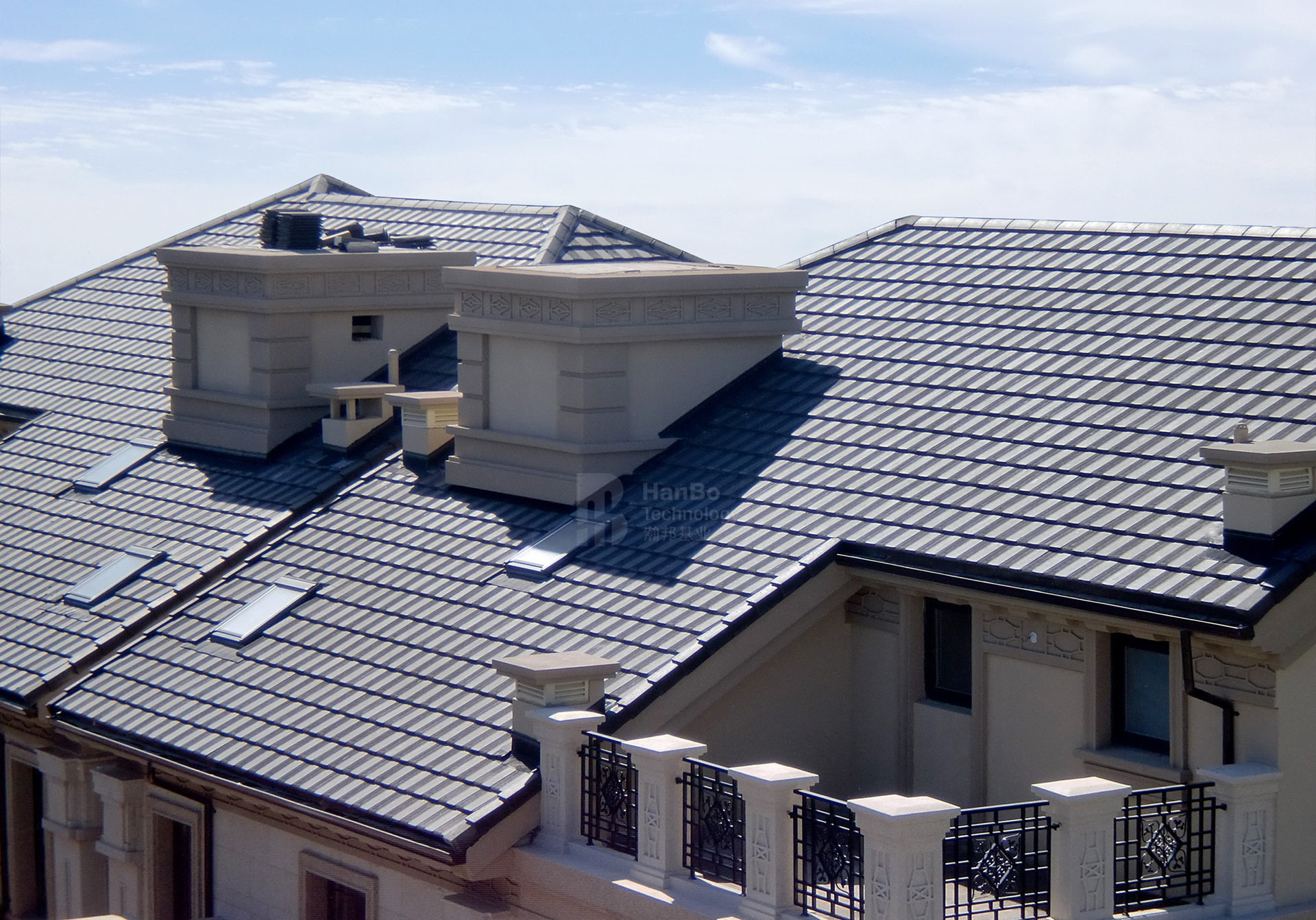 北京瀚邦基业陶瓦 莱昂瓦平板瓦 别墅屋面瓦