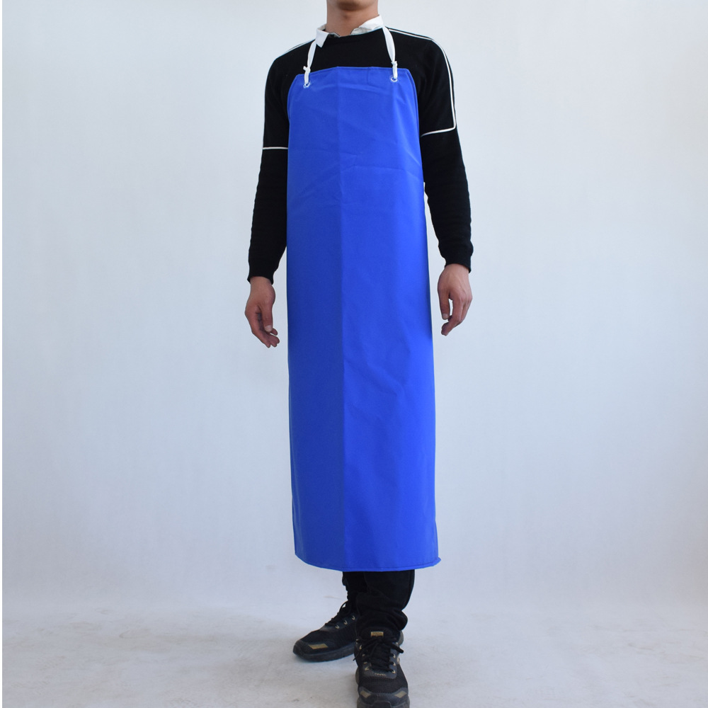 工业加厚围裙防水防油耐酸碱pvc防水围裙屠宰场水产宠物围裙65丝