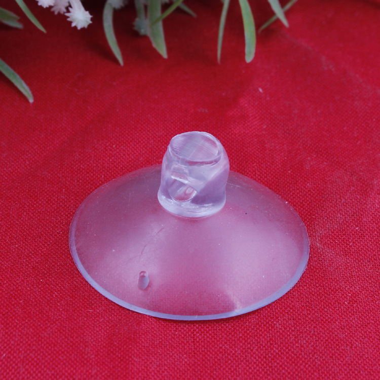 厂家批发2CM-8CM规格PVC透明玻璃穿孔吸盘 蘑菇头家居无痕吸盘