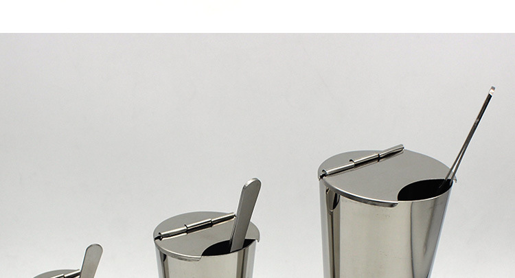 304不锈钢镊子筒持物筒带盖锥形筒泡镊桶器械缸持钳筒防碘伏持物