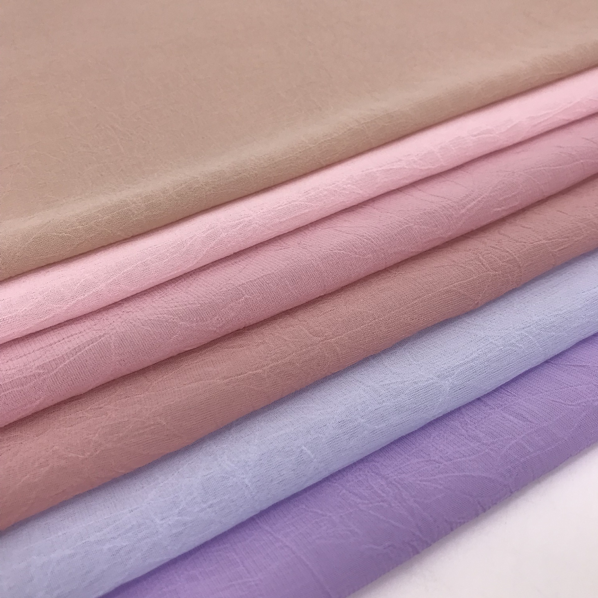 厂家直供50d雪纺珠手抓花春夏雪纺面料女装沙滩裙连衣裙面料