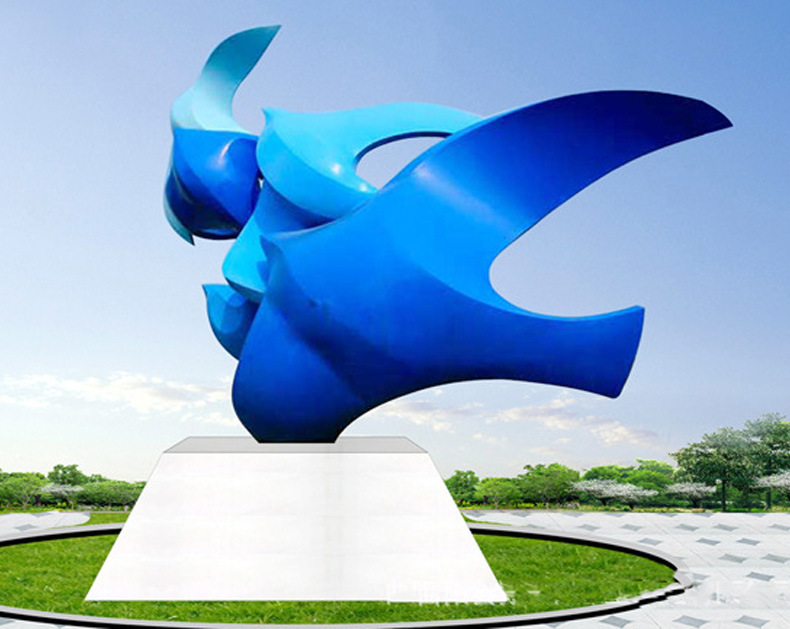 【品名】  不锈钢金属摆件--抽象鸟雕塑     【材质】  优质304