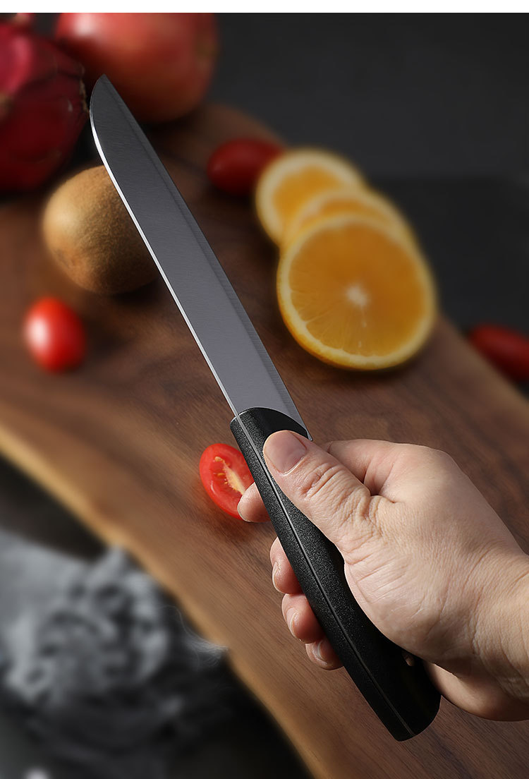 溢祺不锈钢圆头厨师刀日式料理寿司刀具家用厨房切肉切菜刀现货