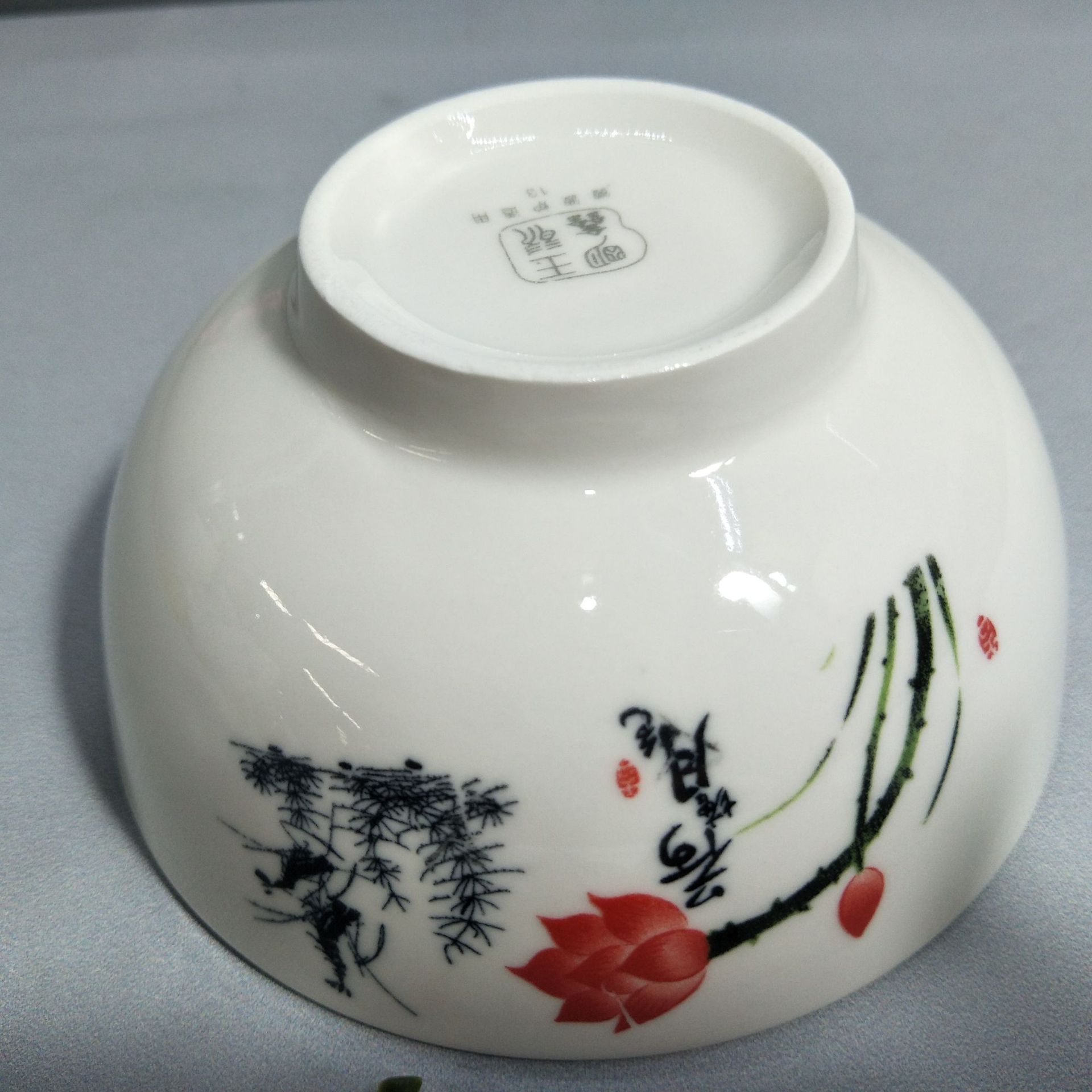 批发山西釉中彩5.5寸罗汉碗家用陶瓷饭碗 米饭碗两元店批发