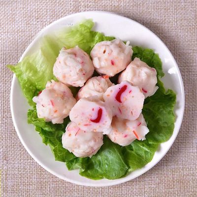 冷冻 仿龙虾球 火锅丸子 海鲜火锅 关东煮麻辣烫食材2.5kg*4包/件