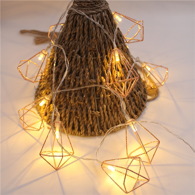 New Led Iron Pineapple Lights Ins Internet Celebrity Girl's Room Layout Small Night Lamp Bedroom Christmas String Light