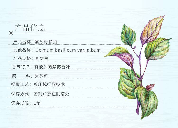 迪沃森紫苏籽精油 植物油原料