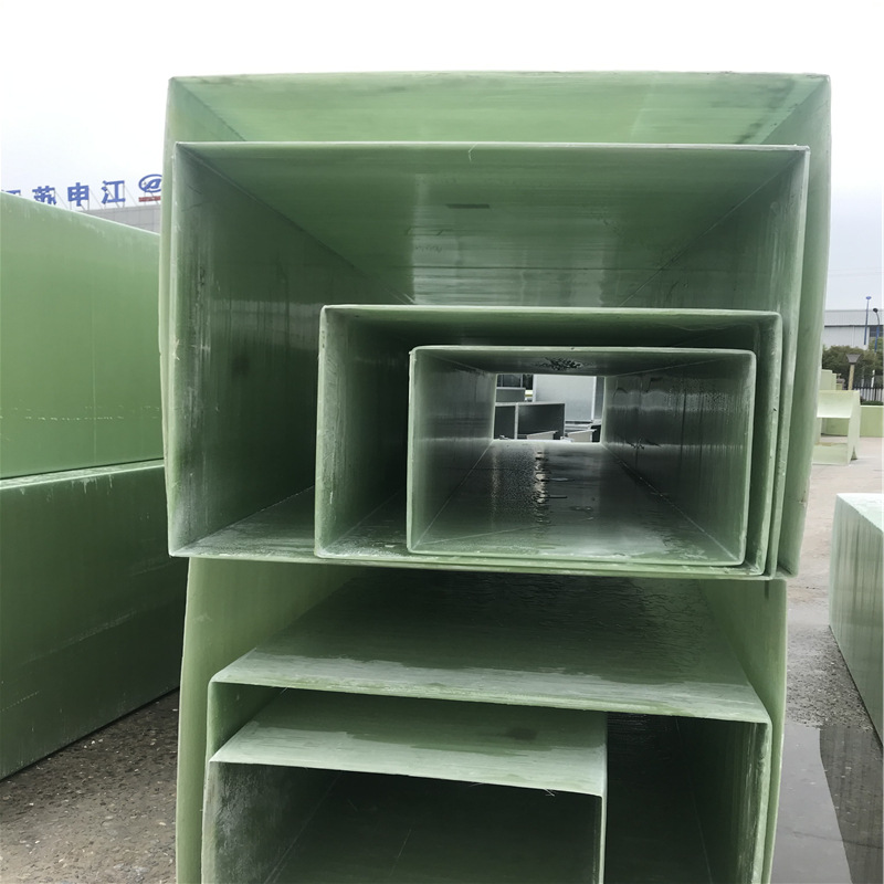 有机玻璃钢风管 玻璃钢方风管矩形管道 耐酸碱通风废气管道