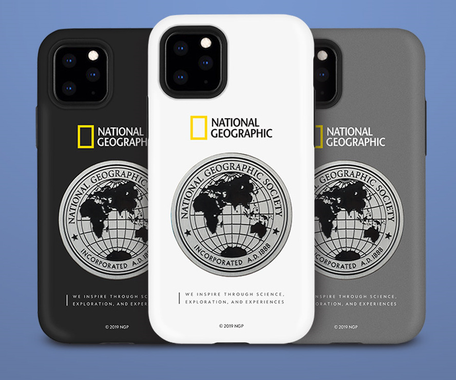 韩国国家地理适用苹果11pro手机壳苹果11promax金属双层壳11