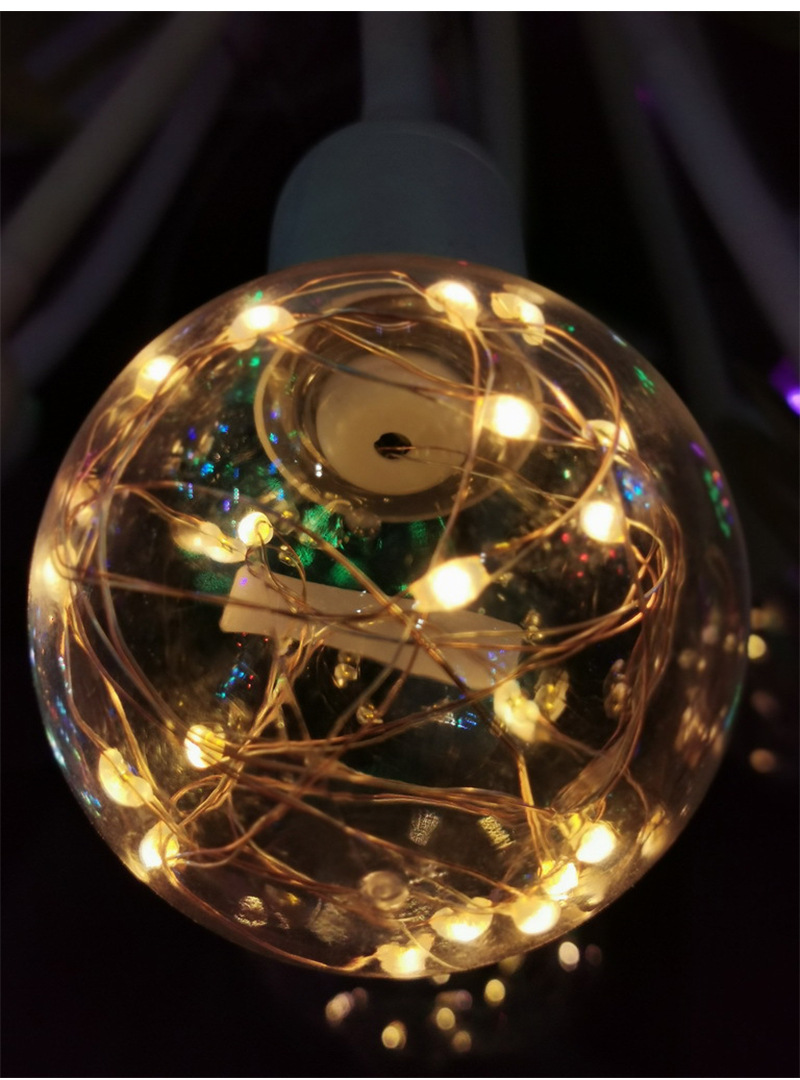 led创意彩色灯泡 创意异性灯泡餐厅酒吧ktv铜线装饰灯泡节日灯串