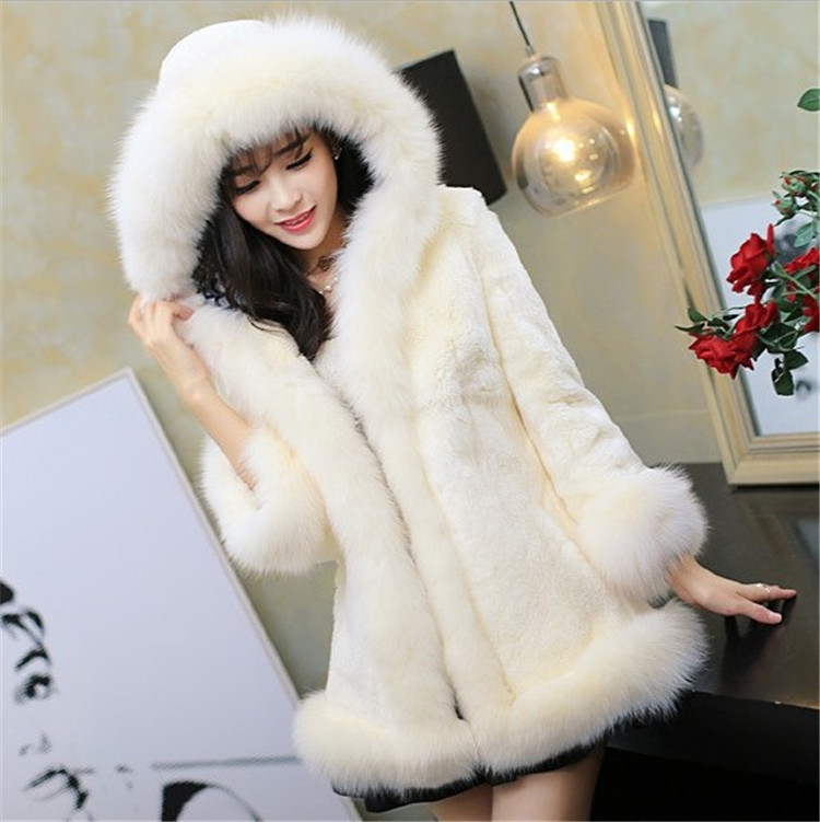兔毛皮草控外套