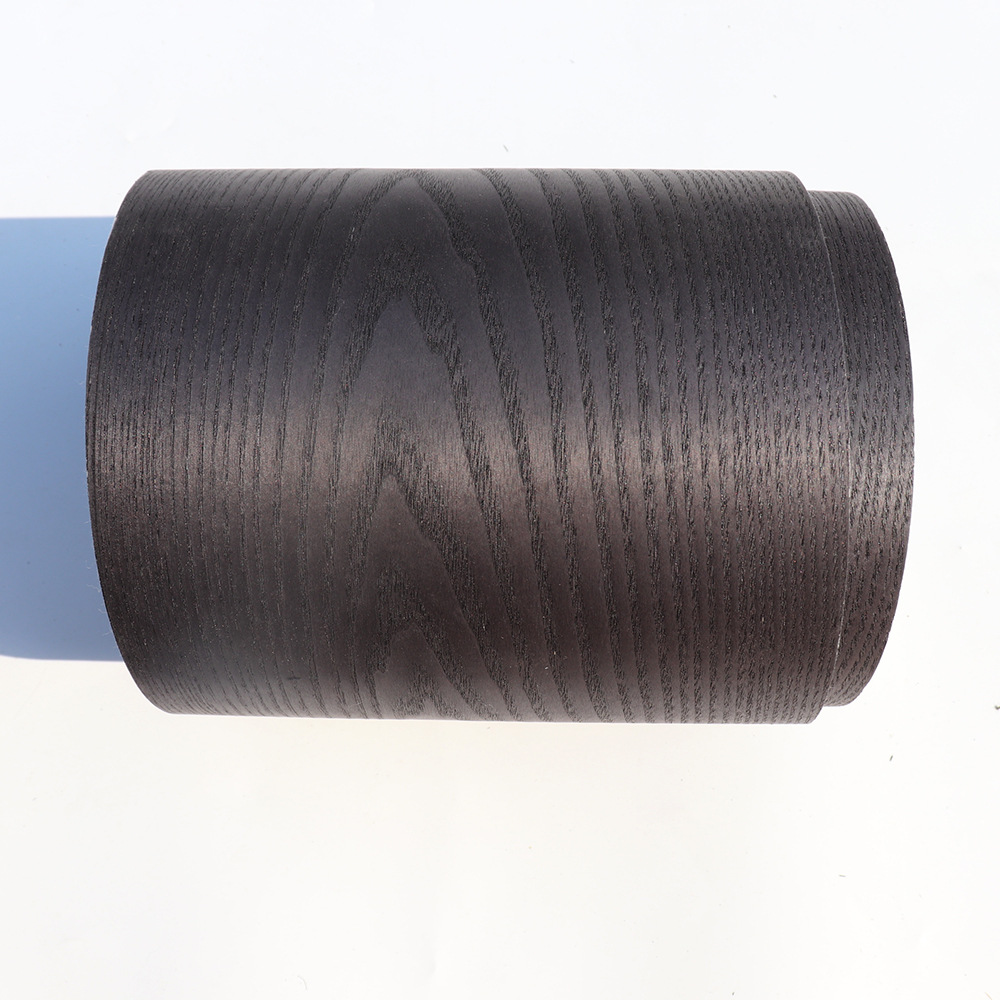 手摸的凹凸触感 白蜡染色花纹 天然黑橡木皮