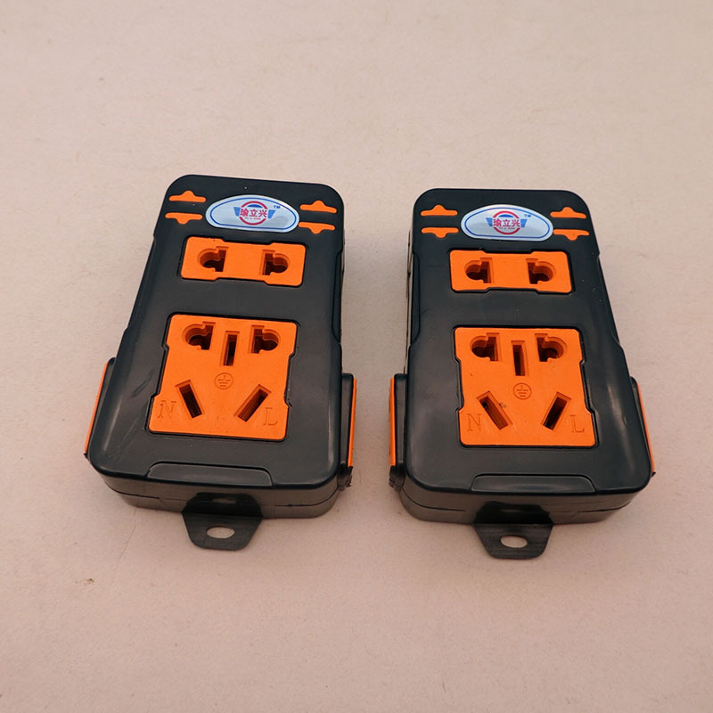 无线红色地拖王插座双铜片插线板高温阻燃11孔排插抗摔接线板