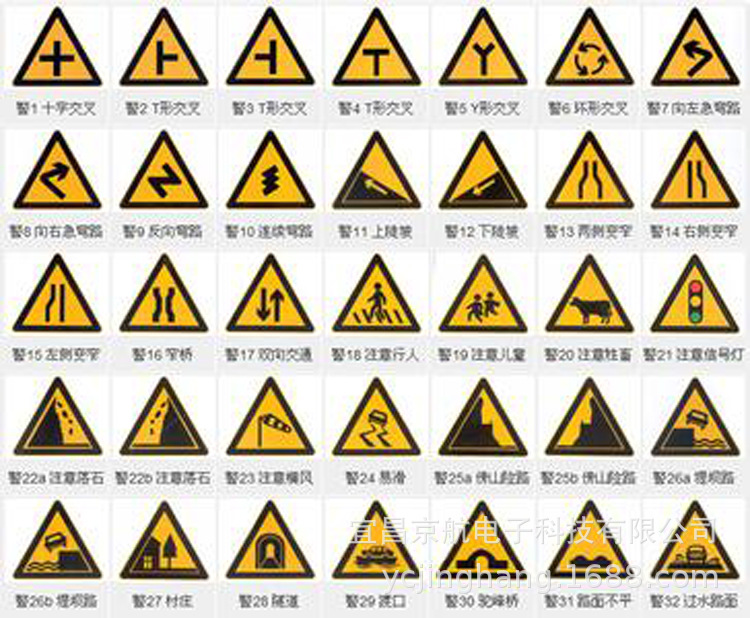 宜昌交通标牌毛坯半成品光面三角形标牌700x15厚滚边交通标志牌