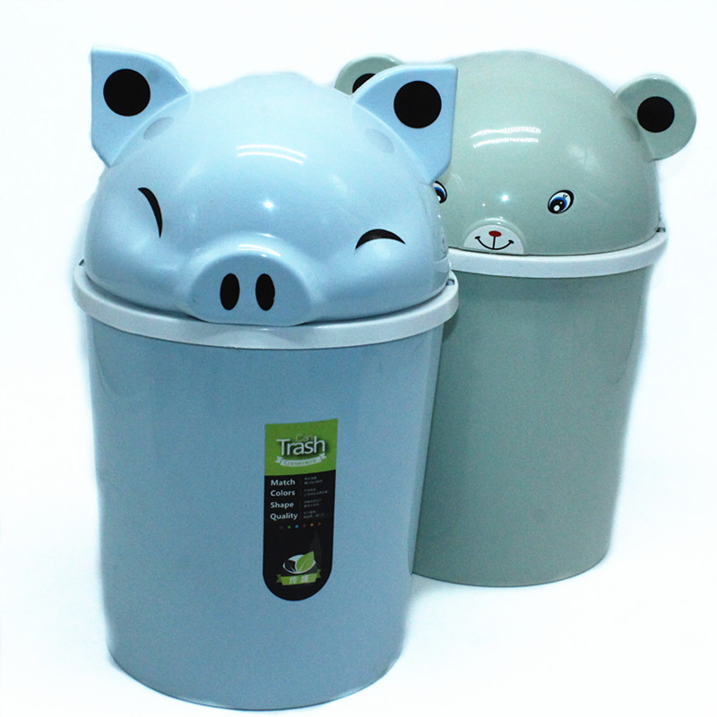 9808动物垃圾桶 动物头垃圾桶10元店家用垃圾桶货源批发