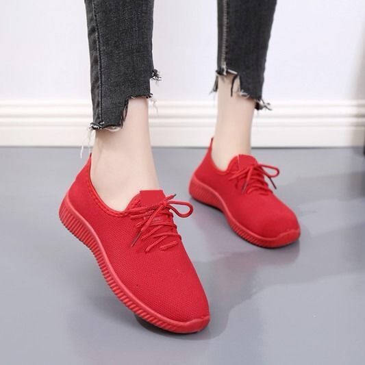 New Old Beijing Cloth Shoes Women's Shoes Flat Pumps Casual Work Shoes Women's Black Soft End Dancing Mom Shoes Non-Slip
