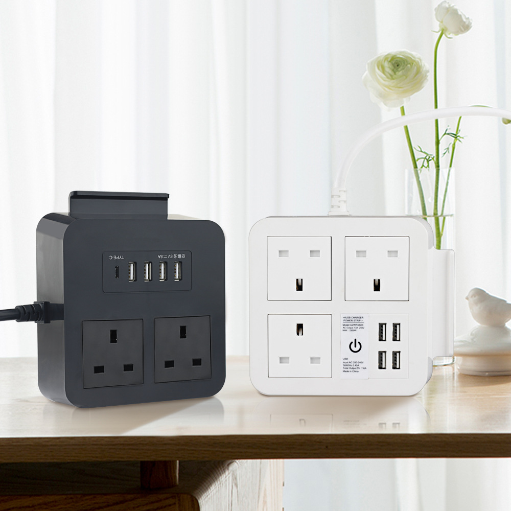 英规桌面排插 英规排插 多功能usb英规桌面插座插排 英规有线排插