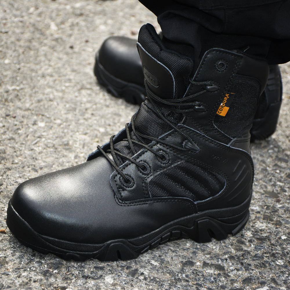 三角新洲款高帮军靴男作战靴防水户外沙漠登山靴军迷特种兵战术靴