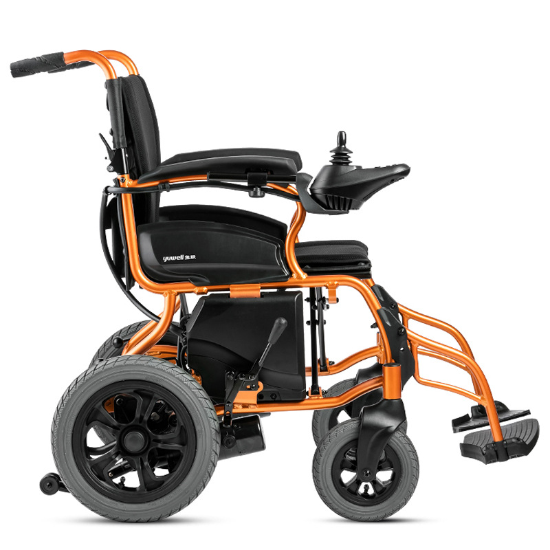 鱼跃yuwell电动轮椅车d130h折叠老人轻便车老年残疾自动智能