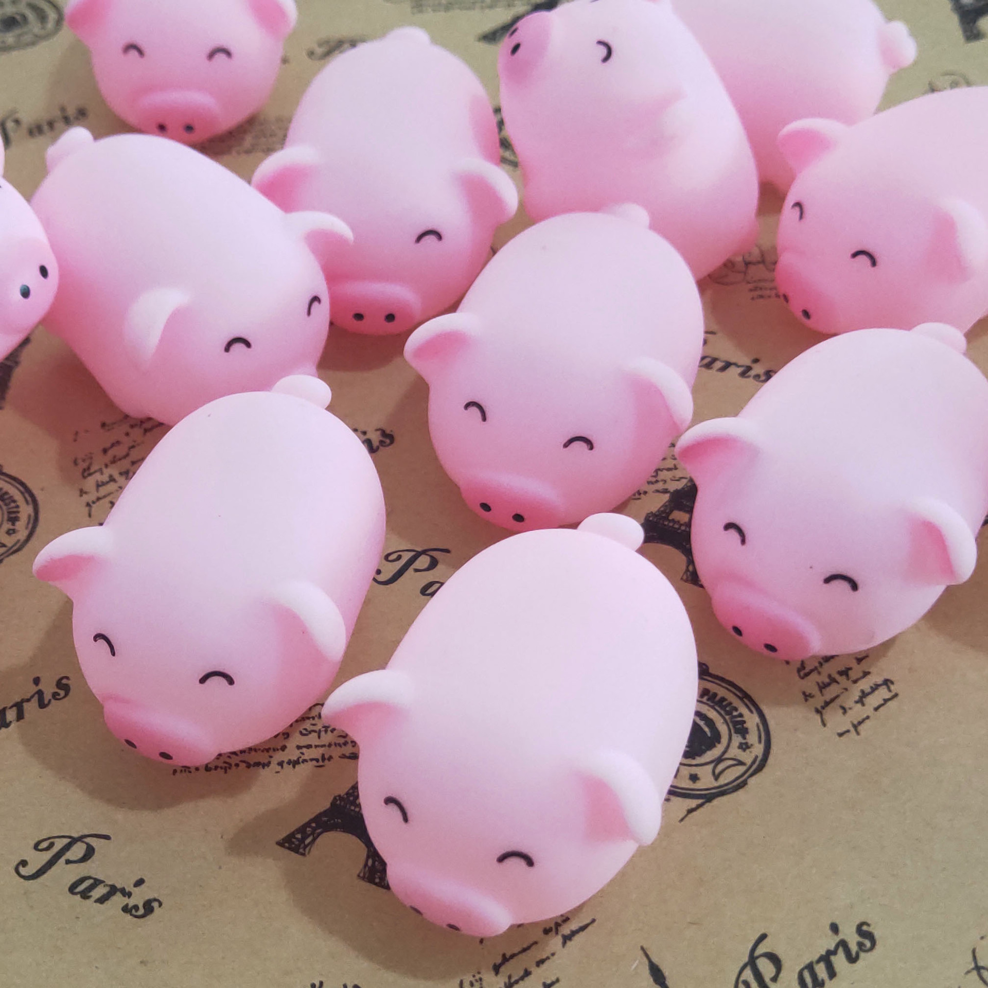 创意搞怪小胖猪捏捏乐挤压发泄玩具地推扫码小礼品小猪捏捏叫玩具