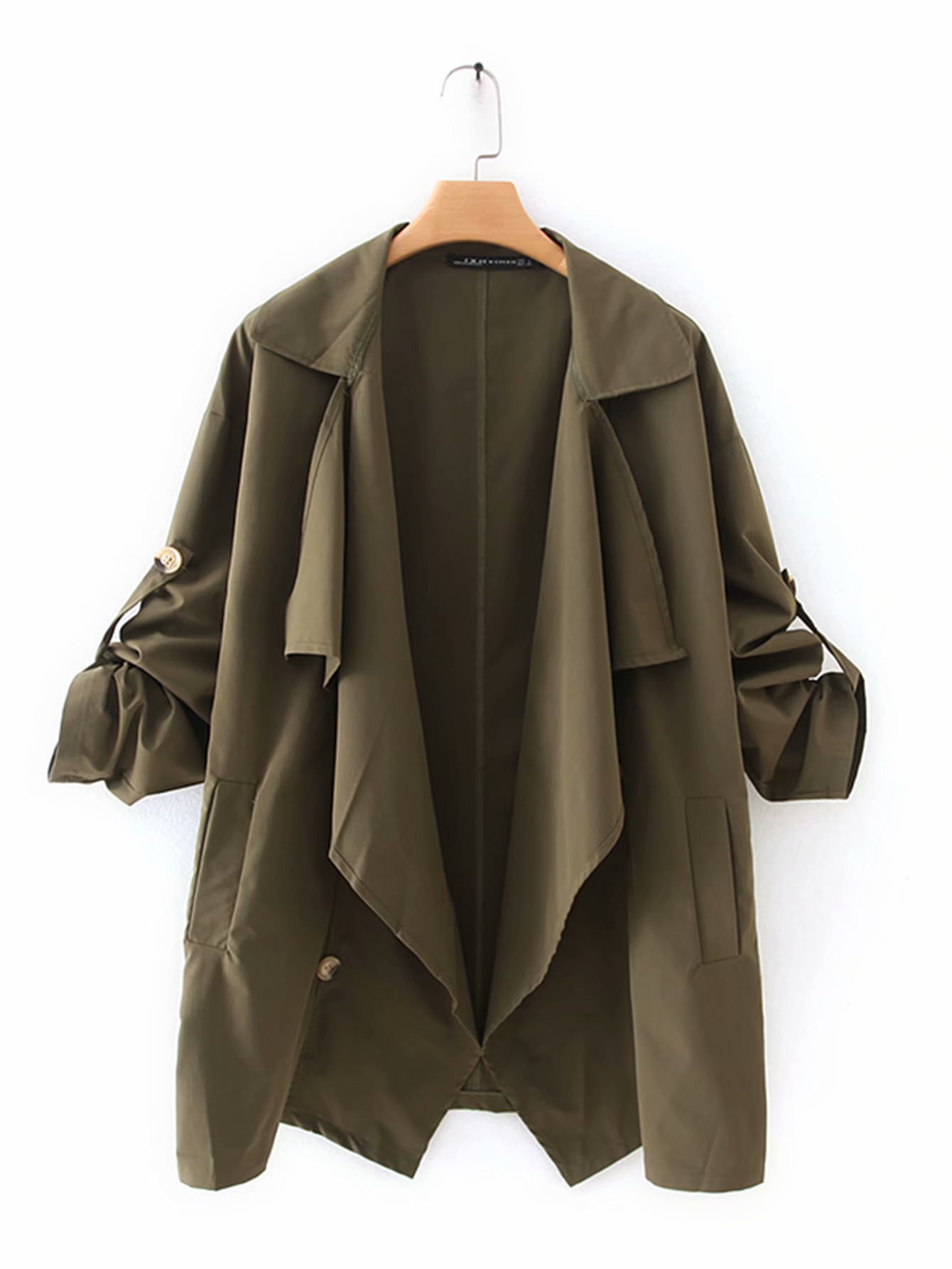 时尚短风衣女装图片