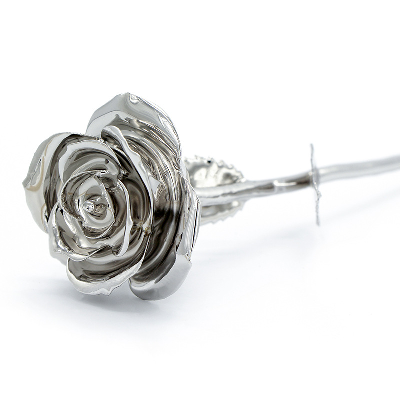 镀金玫瑰花厂家直销 鲜花材质 全镀铂金玫瑰 圣诞 情人节畅销礼品