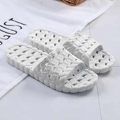 C4 Plastic Home Bathroom Slippers Female Summer New Hollow Non-Slip Sandals Hotel Bath Leaking Sandals Stall