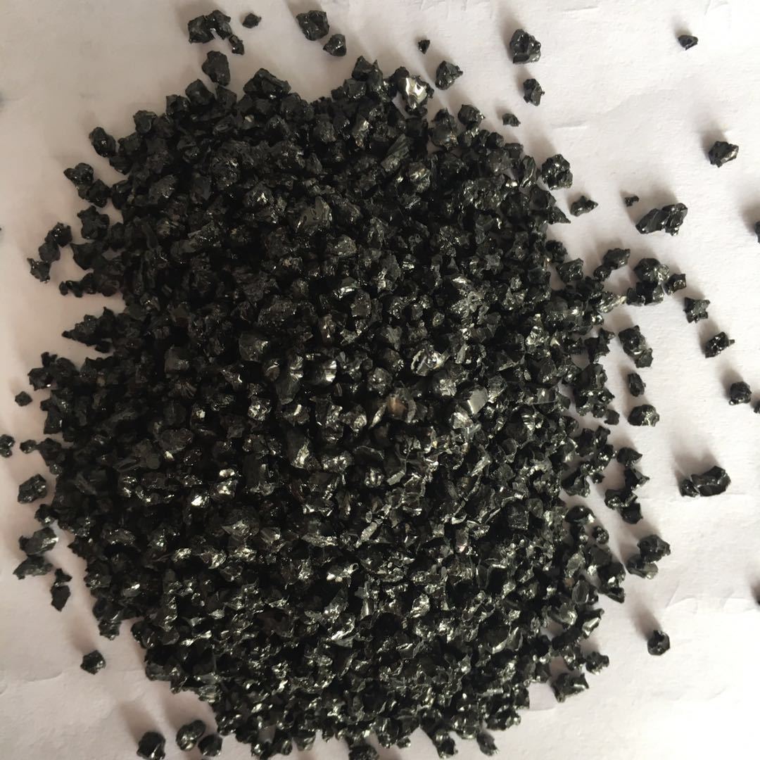 供应黑色石英砂 多肉植物铺面用黑石英砂 亮黑粗砂