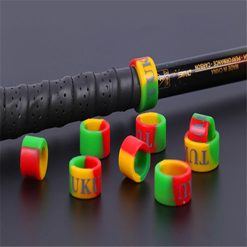 防滑硅胶手杆杆止指环王钓鱼杆止彩色竿止鱼竿台钓竿止渔具配件