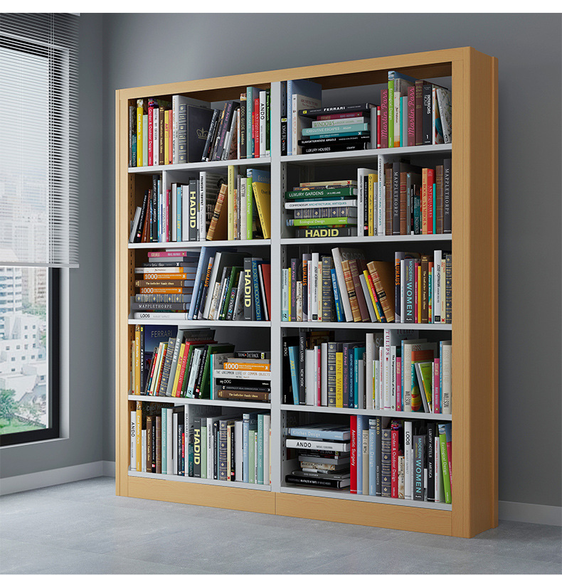 钢制书架学校图书馆专用书架书店阅览室2米储物铁架子家用置物架