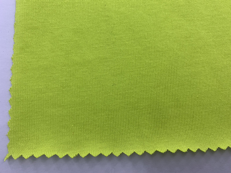 现货21s精棉平纹单面棉针织面料精梳棉弹力汗布春夏运动服t恤面料