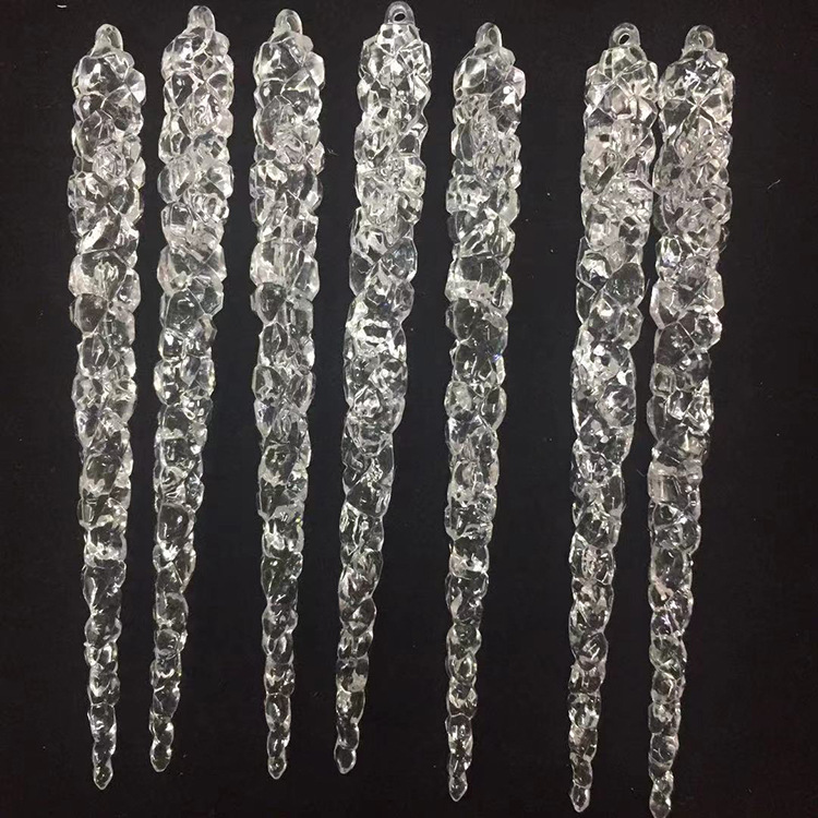 8*18厘米冰条 透明冰柱 圣诞冰条挂件透明亚克力冰条吊饰件