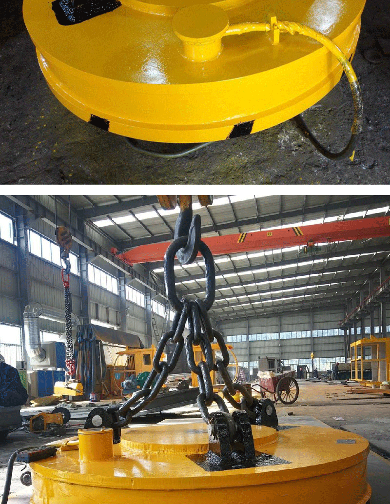 山东凌瑞mw型70cm吊车吸盘钢锭强磁线圈 电磁吸盘