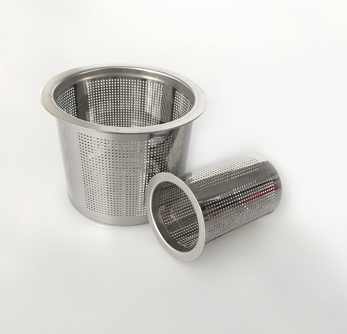 厂家供应不锈钢冲孔过滤筒 筒直径28mm高50mm 圆孔网冲孔过滤网筒