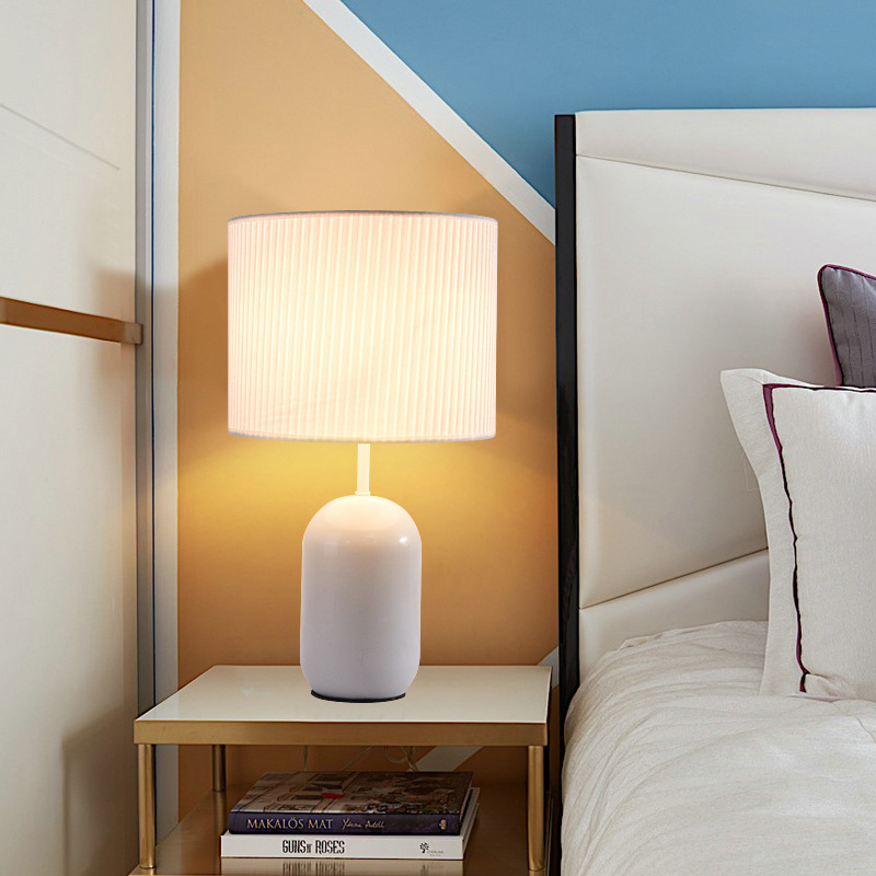 wifi台灯北欧木艺落地灯创意客厅书房茶几铁艺落地台灯wifi灯泡