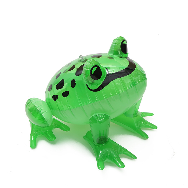 Inflatable Luminous Frog Wholesale Factory in Stock PVC Toy Big Frog Stall Night Market Children's Toy Amazon