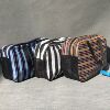 Portable Black and white stripe PVC Black and white stripe Cosmetic reticule Home Furnishing Daily customized Portable Black and white stripe PVC Black and white stripe Cosmetic reticule Home Furnishing Daily customized