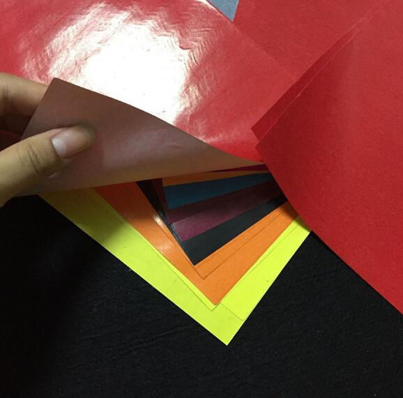 彩色蜡光纸袋装10色剪纸用手工纸儿童diy纸16开蜡光纸10色/包批发