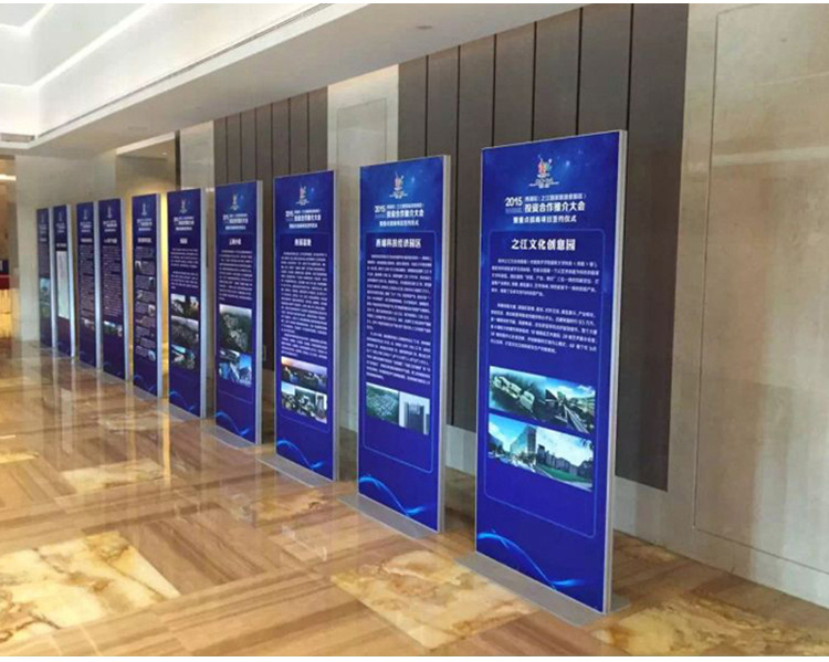 丽屏展架80*180门型立屏立式落地式铝合金属广告展示架kt板易拉宝