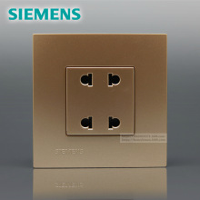 SIEMENS 灵致Aizo（香槟金）二二极扁圆两用插座5UB0822-3NC3