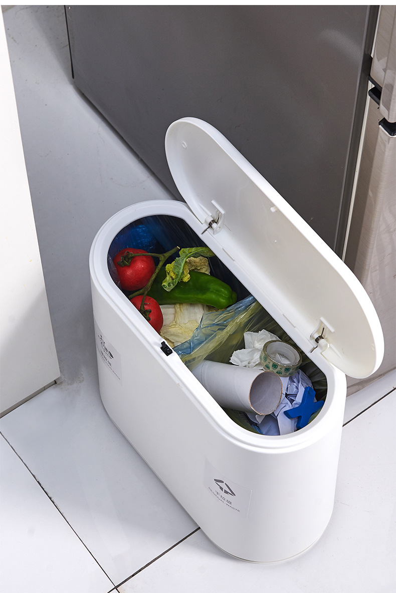 汇骏家用分类垃圾桶上海干湿分离桶日本家庭小型卫生间按压式带盖