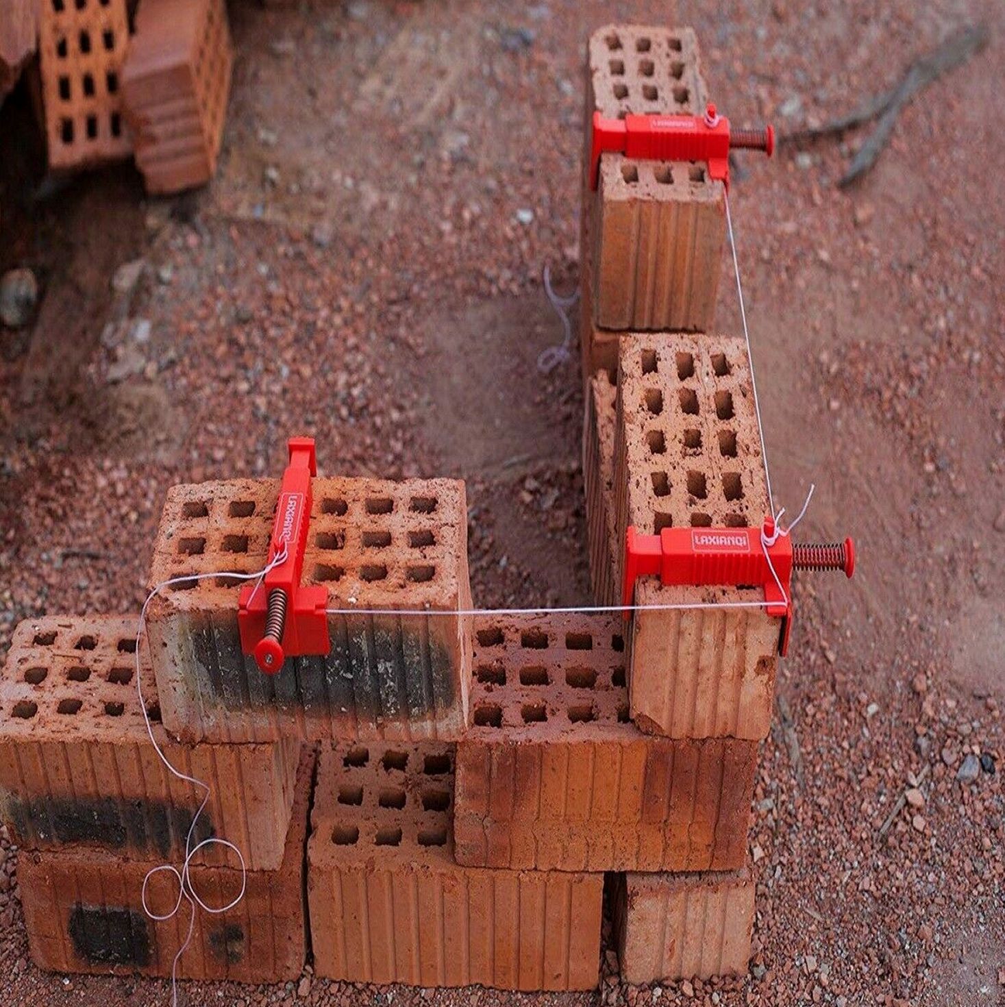 拉线器泥水工砌墙器建筑线架一盒装2pcs