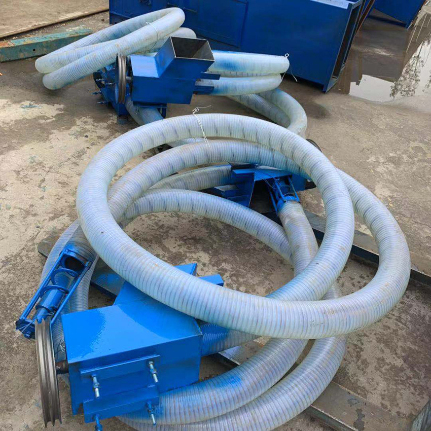 4寸吸粮机价格软管式装车吸粮机图片柴油抽沙机