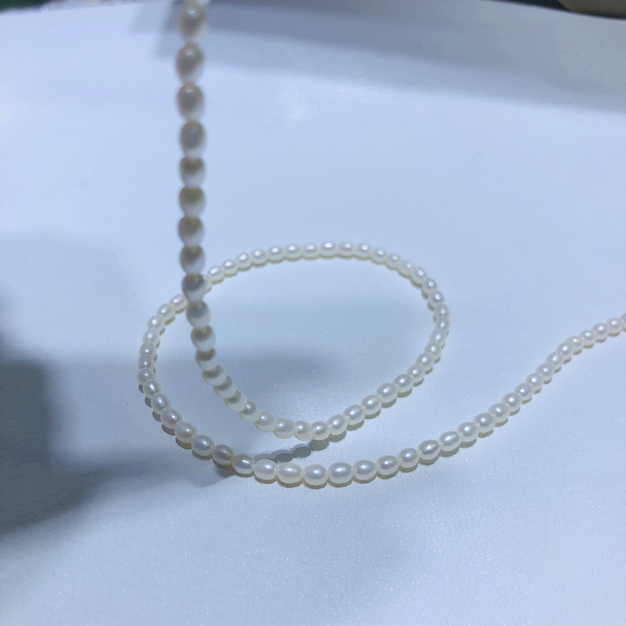 珍珠项链淡水珍珠小米粒珍珠 3mm迷你小珍珠 小清新风格简约百搭