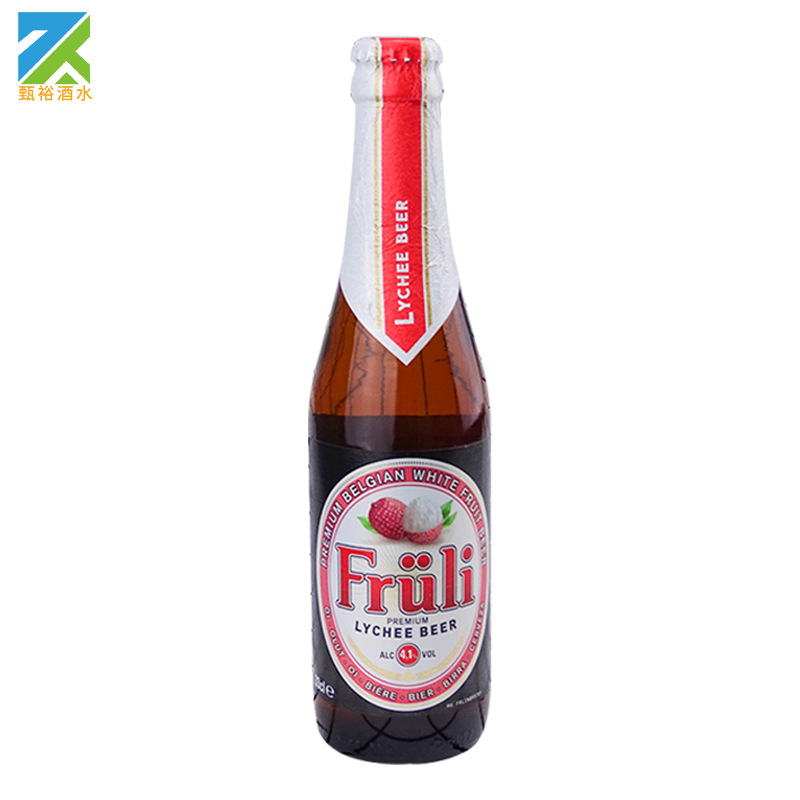 比利时 芙力荔枝啤酒果味女士精酿啤酒330ml*24瓶