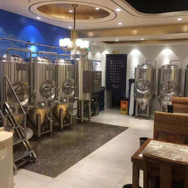 精酿啤酒设备 300l啤酒发酵罐 潍坊啤酒设备厂家直供 鲜啤酒设备